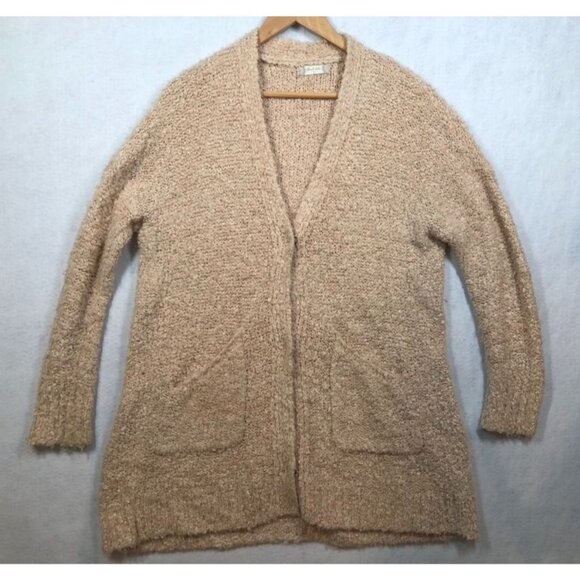Altar'd State Cardigan Sweater Blush Pink Chunky Knit Boho Long Fuzzy Women's M - Picture 1 of 4